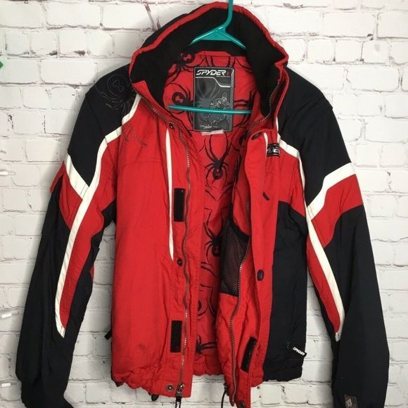 Spyder Other - SPYDER Challenger XT 2000 Boy's Ski Snow Coat Jacket Red Black 18